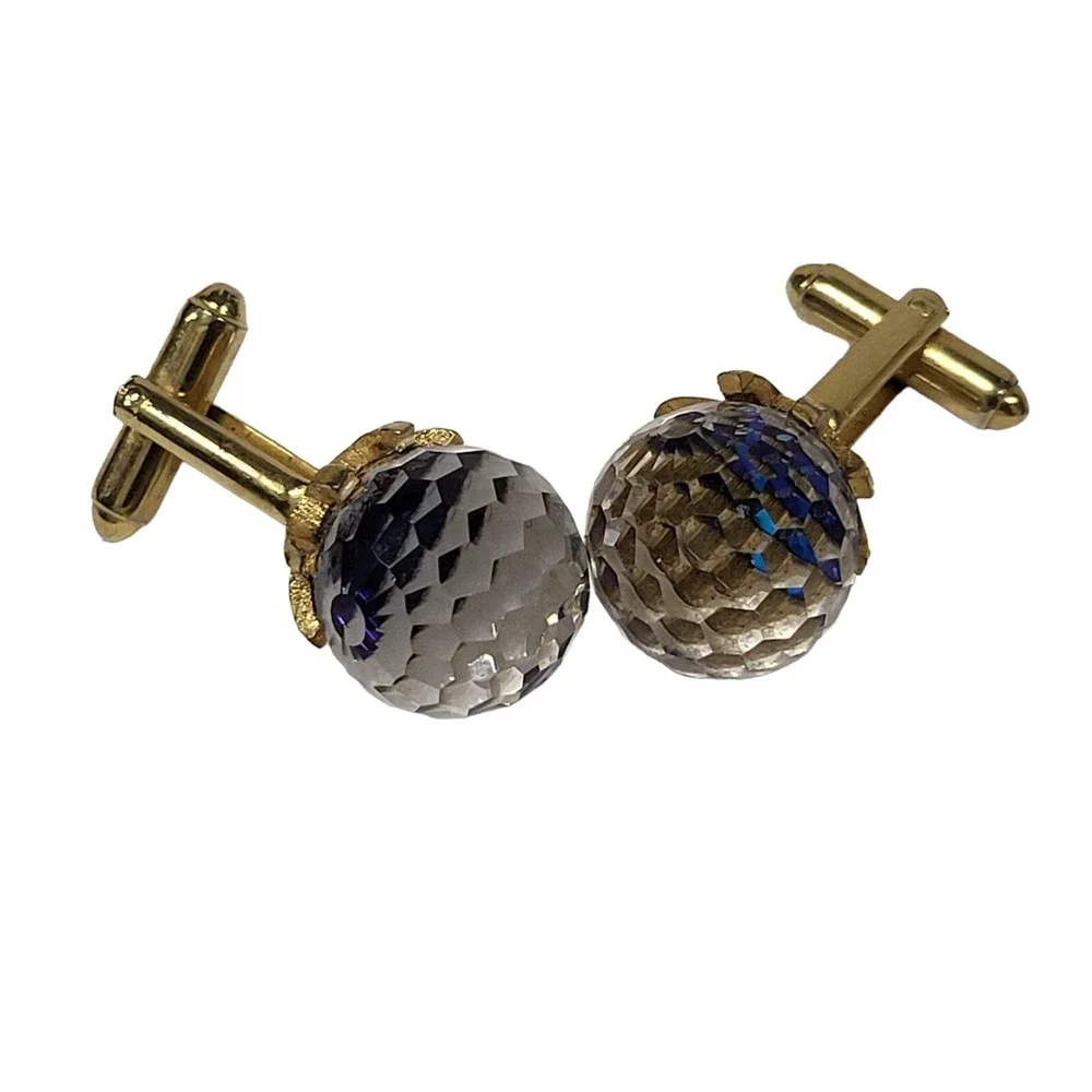 Vintage‎ Genuine Austrian Crystal DANTE CuffLinks WOW